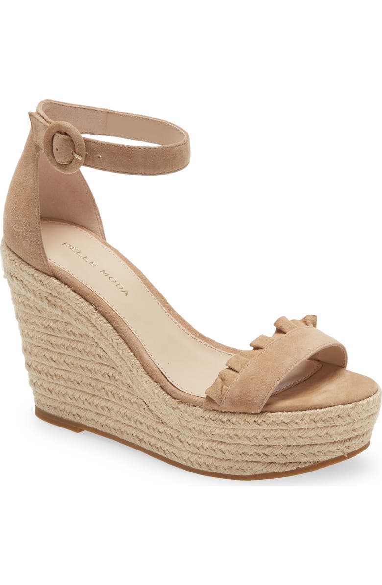 Pelle Moda Rosana Espadrille Platform Wedge Sandal, Main, color,