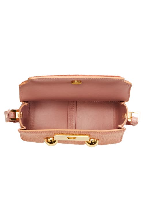 Marni Mini Trunkaroo Genuine Calf Hair Shoulder Bag In Pink
