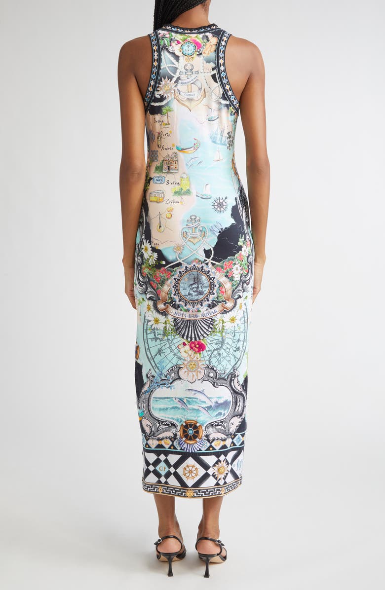 Camilla Folk Afloat Jersey Tank Dress, Alternate, color, Folk Afloat