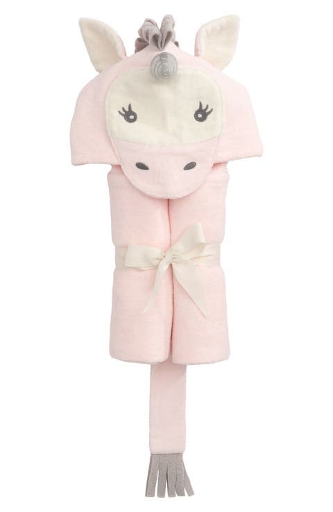 Terry Velour Hooded Unicorn Towel