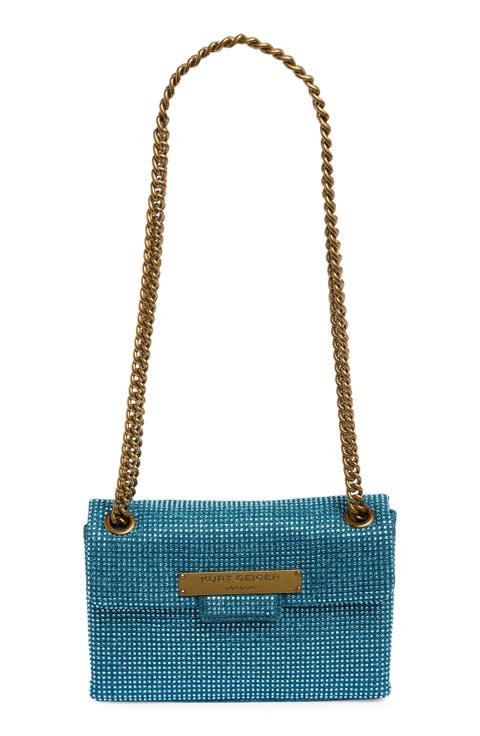 Brixton Mini Plate Rhinestone Crossbody Bag