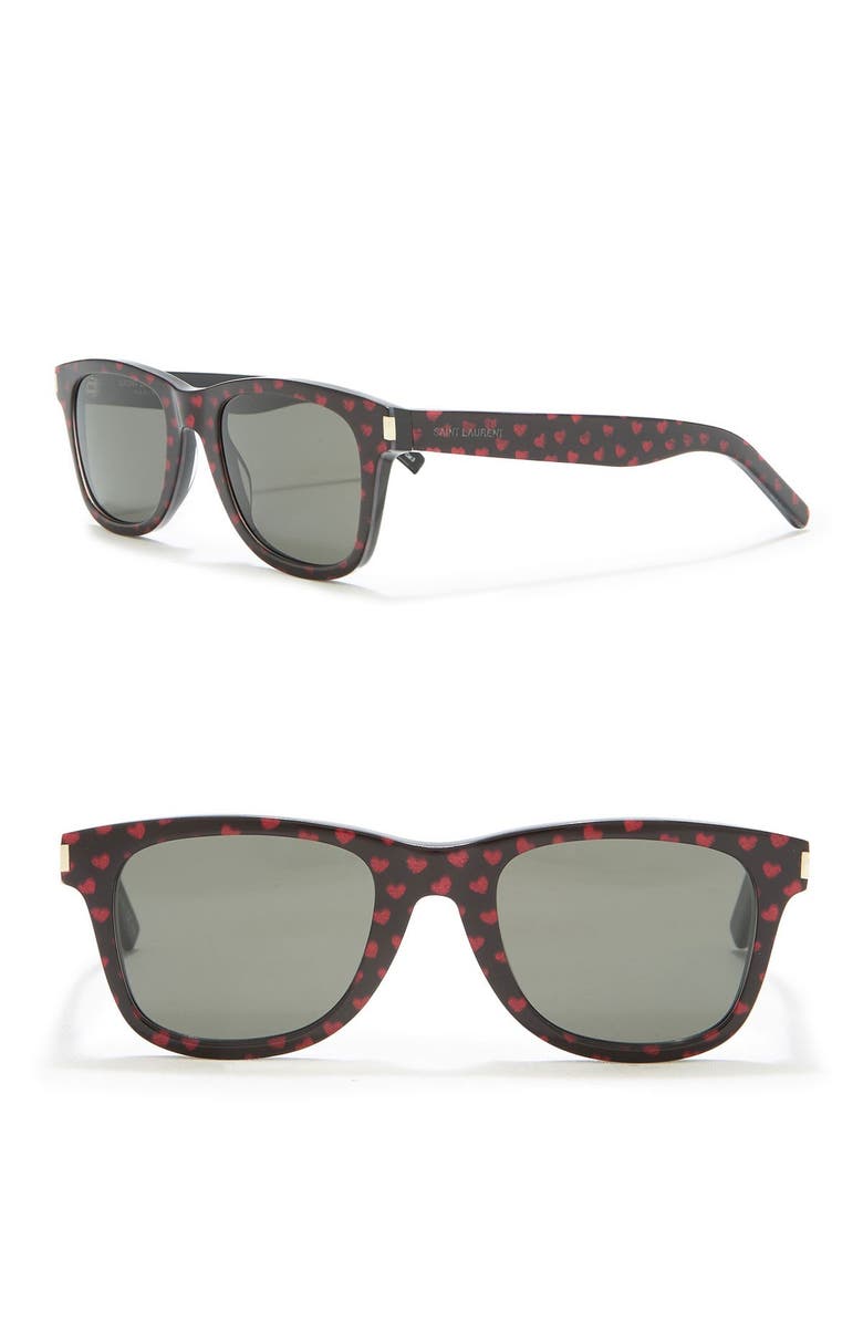 Saint Laurent 50mm Square Sunglasses, Main, color, 