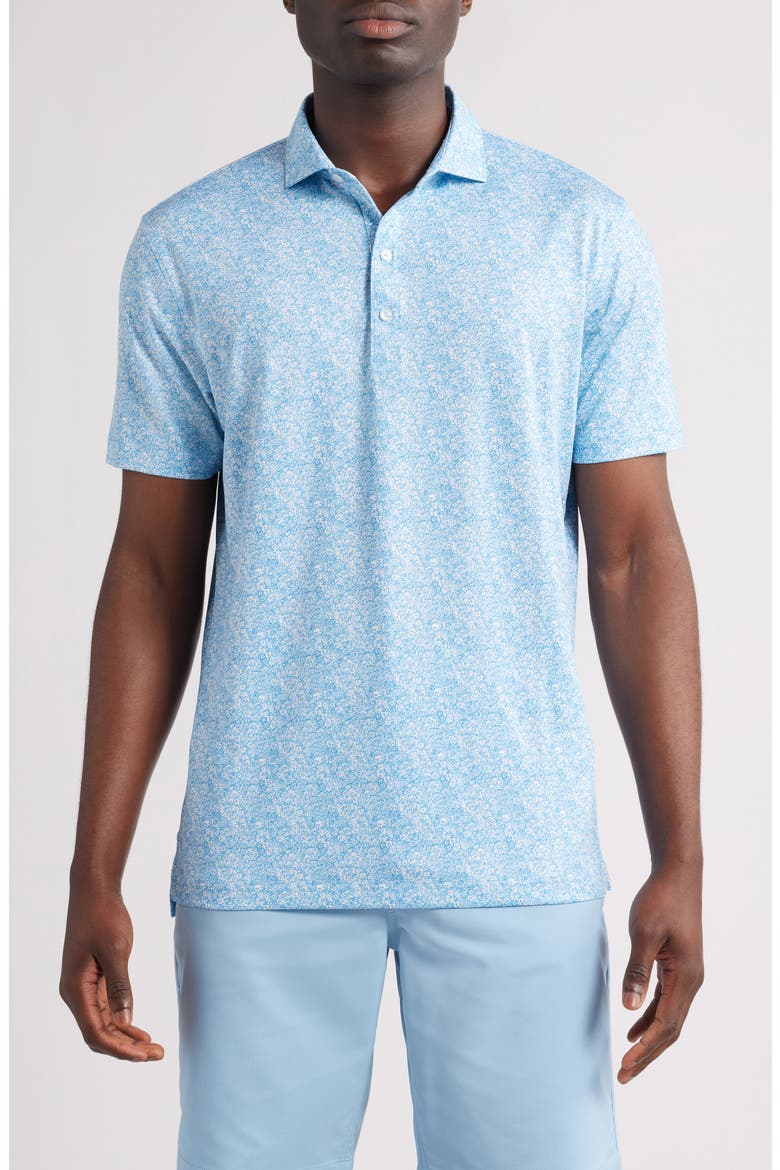 Wildflower Floral PREP-FORMANCE Golf Polo, Main, color, MAHALO