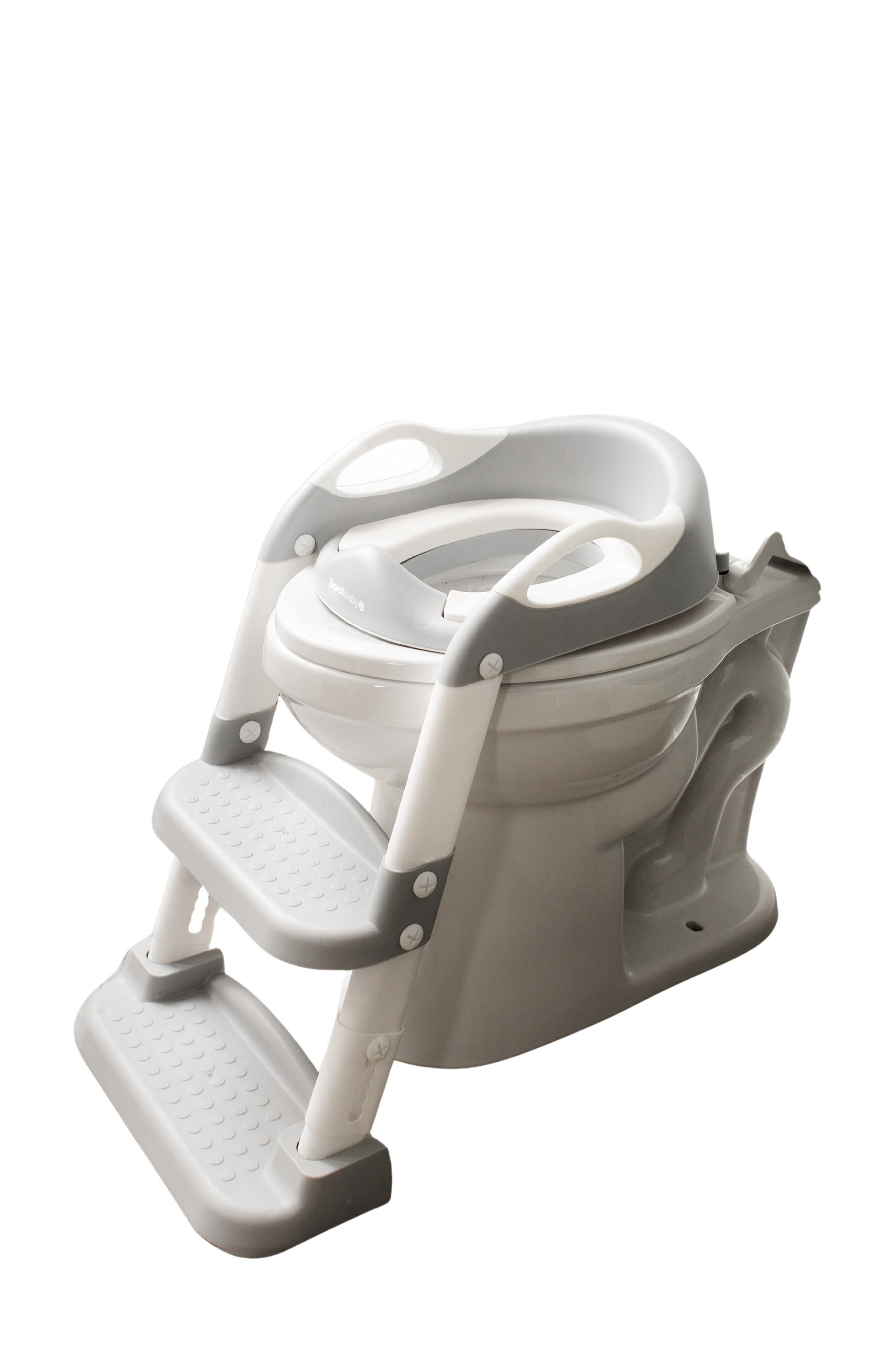 Jool Baby Potty Training Seat with Step Ladder in Gray 