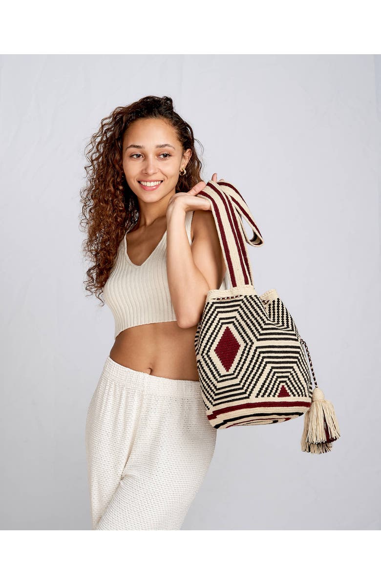 One Thread Collective Corral Bag, Alternate, color, Burgundy
