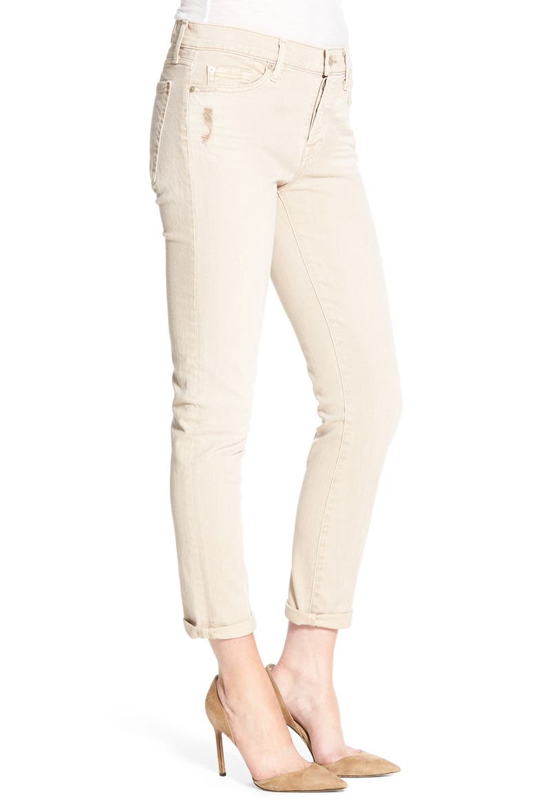 7 For All Mankind® 'Josefina' Boyfriend Jeans, Alternate, color, ALMOND