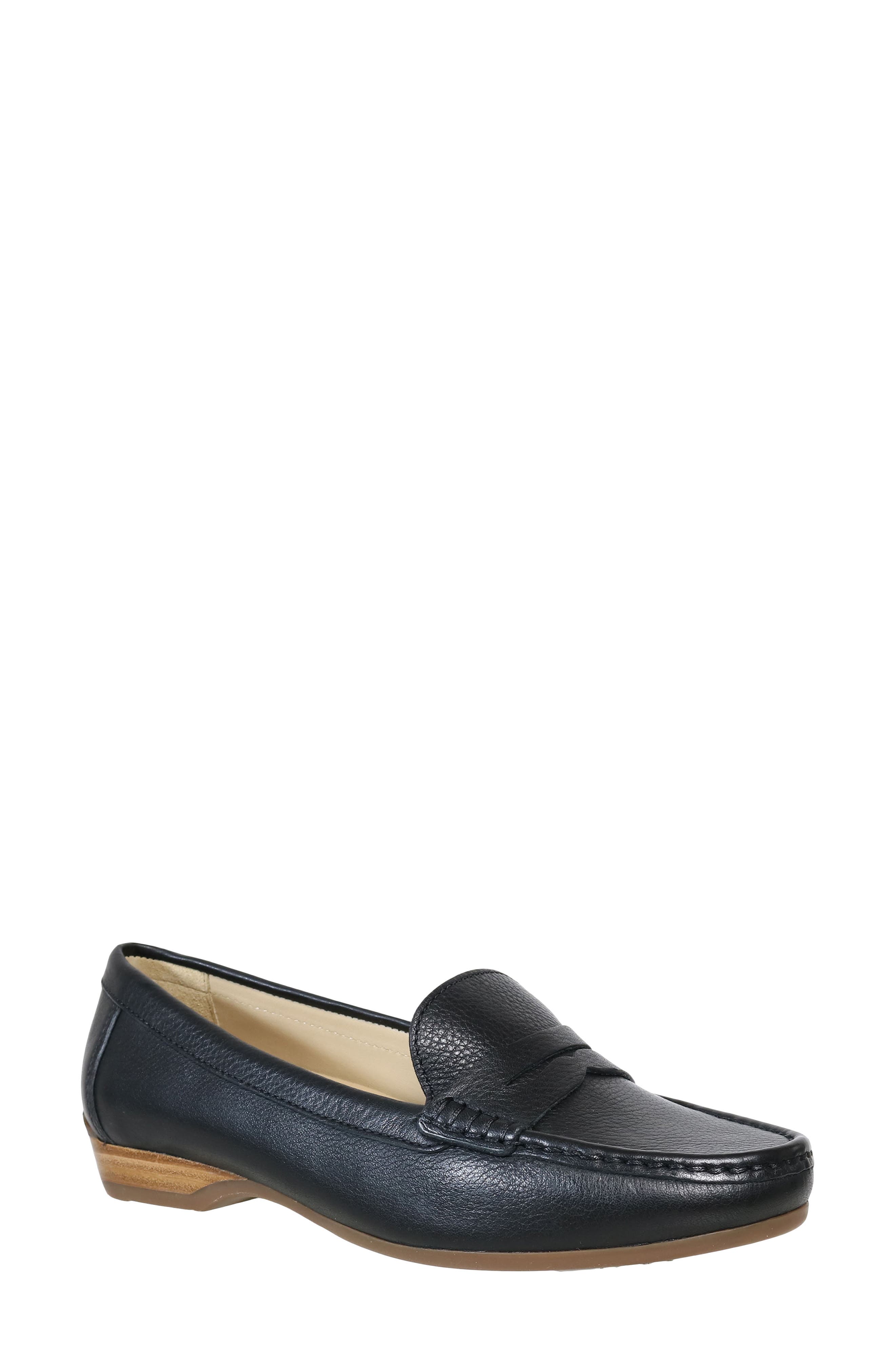 David Tate Freetime Penny Loafer, Main, color, Black
