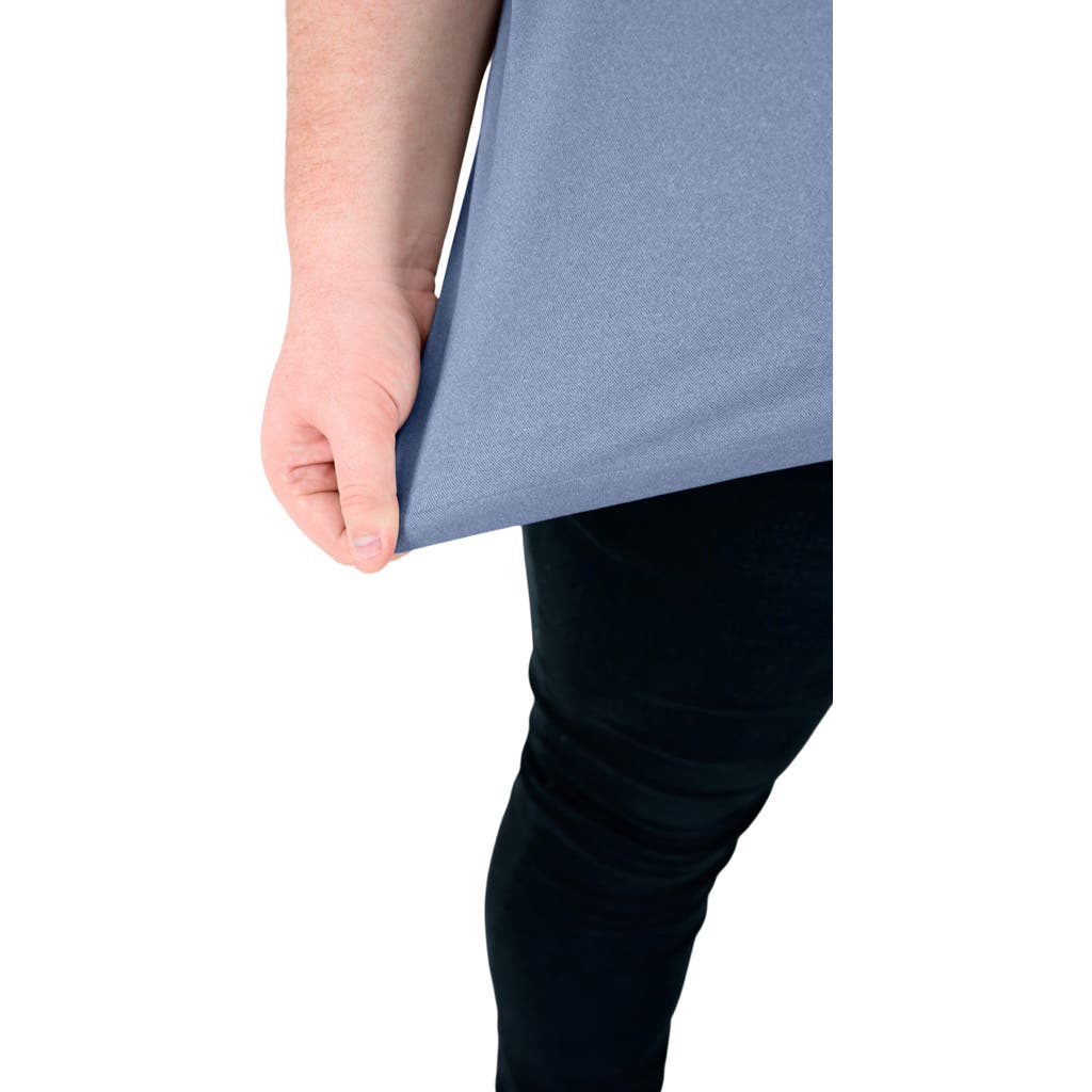 Regent Row Men's Big and Tall Casual Commuter Tech Polo in Heather Blue  product