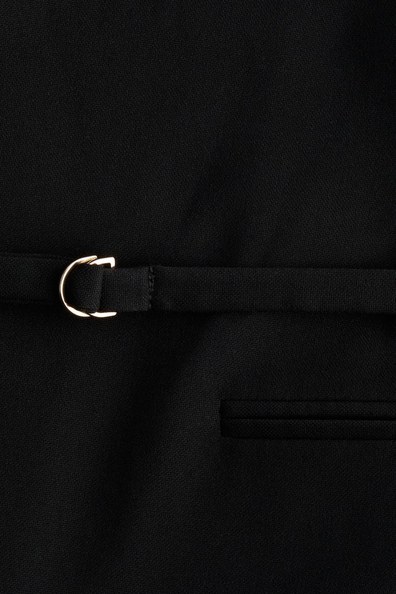 Belted Blazer, Alternate, color, Black