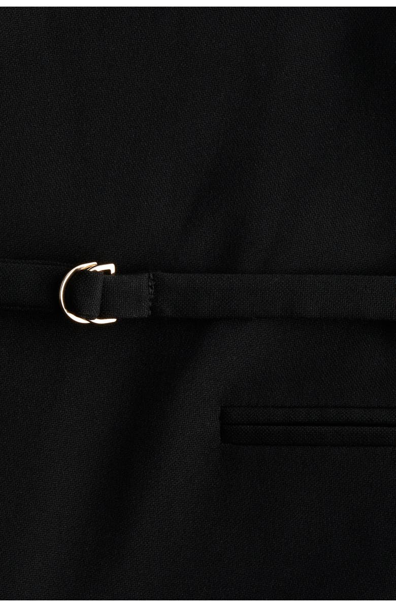 H&M Belted Blazer, Alternate, color, Black