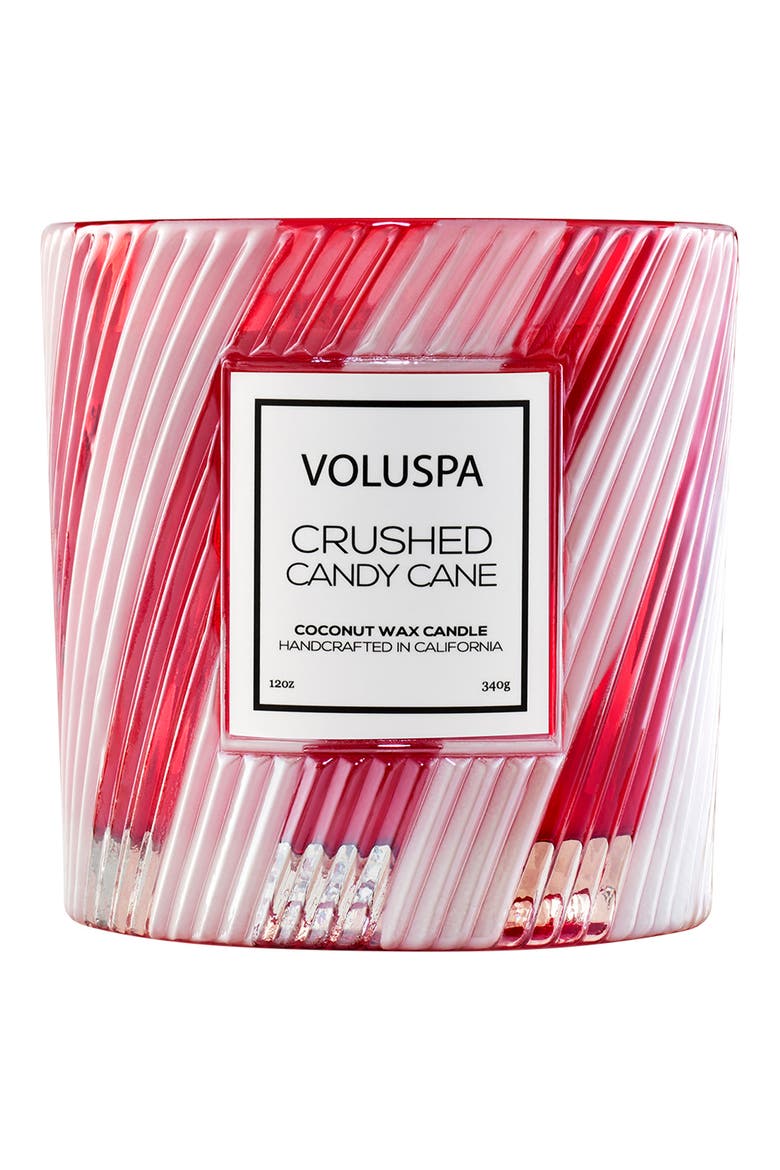 Crushed Candy Cane Luxe Classic Candle, Alternate, color, NO COLOR