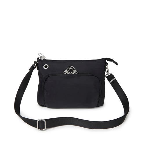 Baggallini Securtex Anti-theft Memento Crossbody Bag In Black