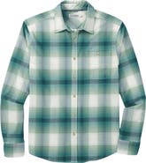 Fair Harbor Plaid Lightweight Flannel Button-Up Shirt