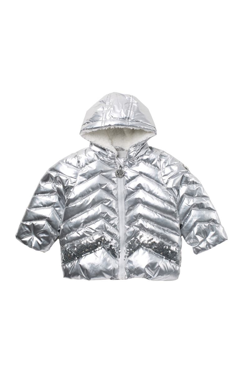 Donna Karan New York Faux Fur Puffer Jacket, Main, color, 