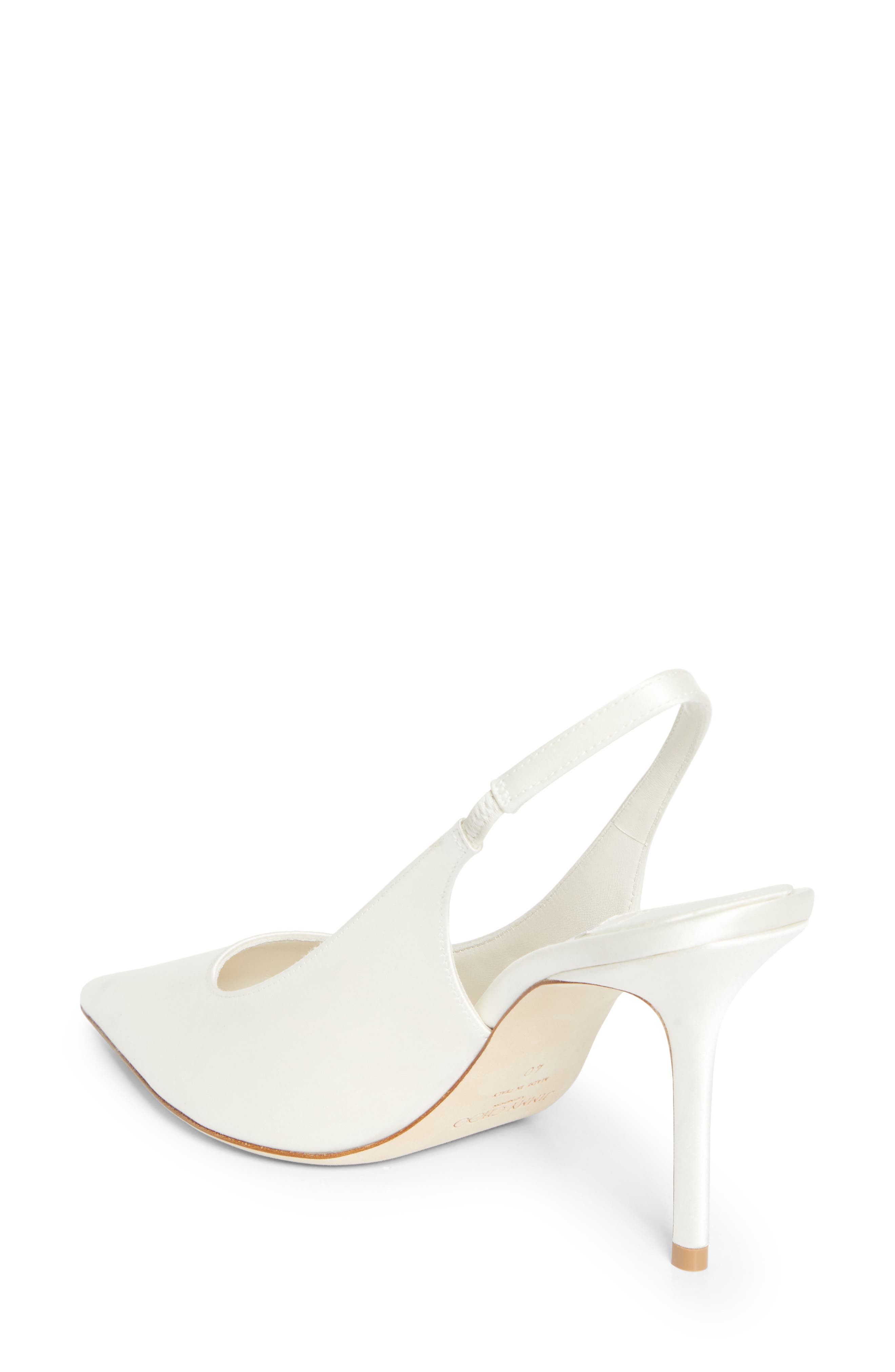 Jimmy Choo Love Pointed Toe Slingback Pump, Alternate, color, Ivory
