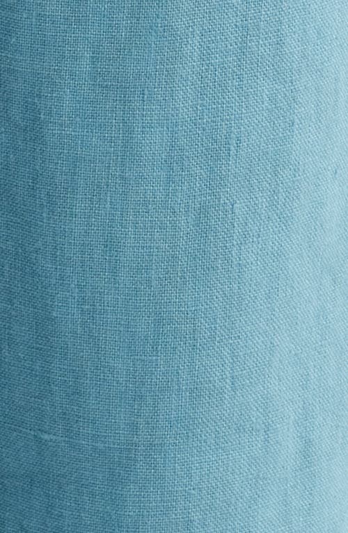 Alex Crane Bo Linen Drawstring Pants In Blue