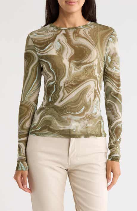 AFRM LOS ANGELES Sunny Long Sleeve Mesh Top