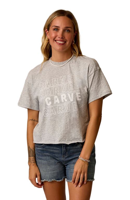 Carve Designs Parker Graphic Tee in Heather Grey Carve at Nordstrom, Size X-Small