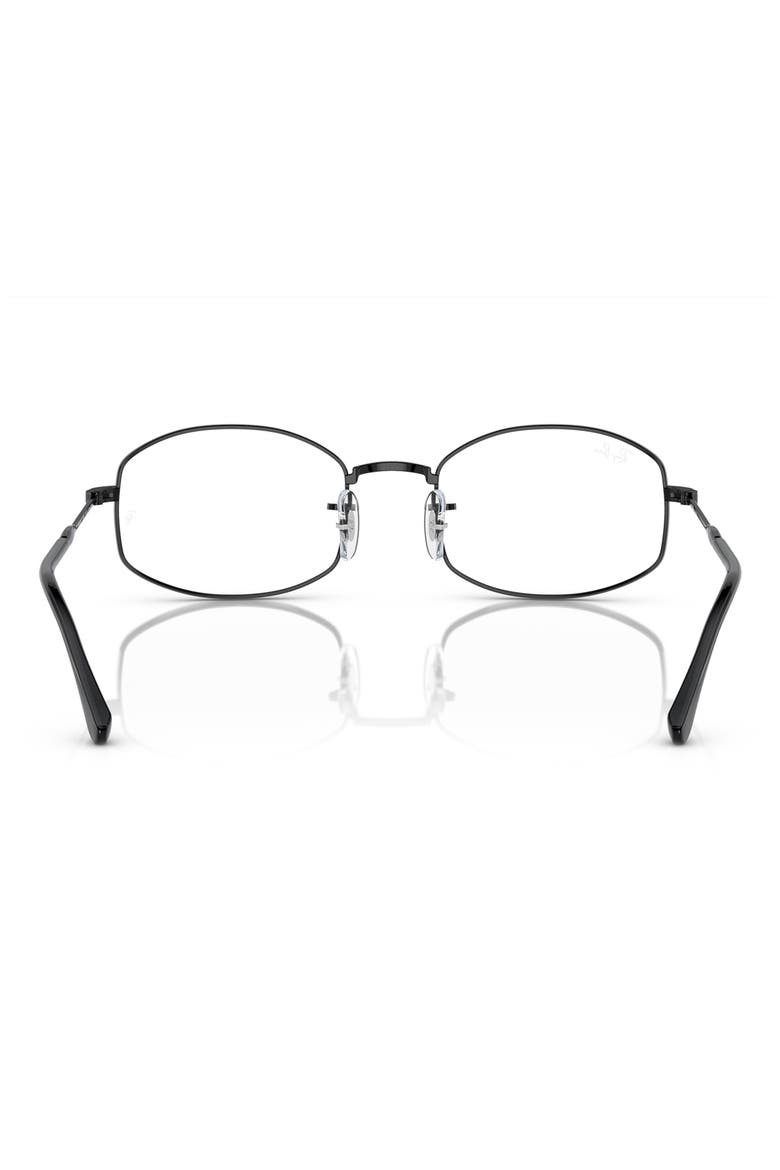 52mm Pillow Optical Glasses, Alternate, color, BLACK