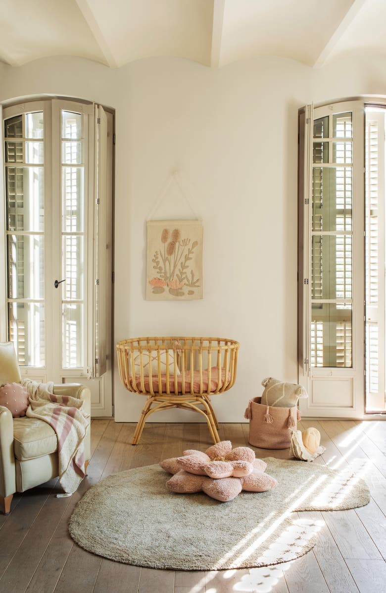 Lorena Canals Kids' Washable Lily Pad Rug & Flower Pillow, Alternate, color, Lilly