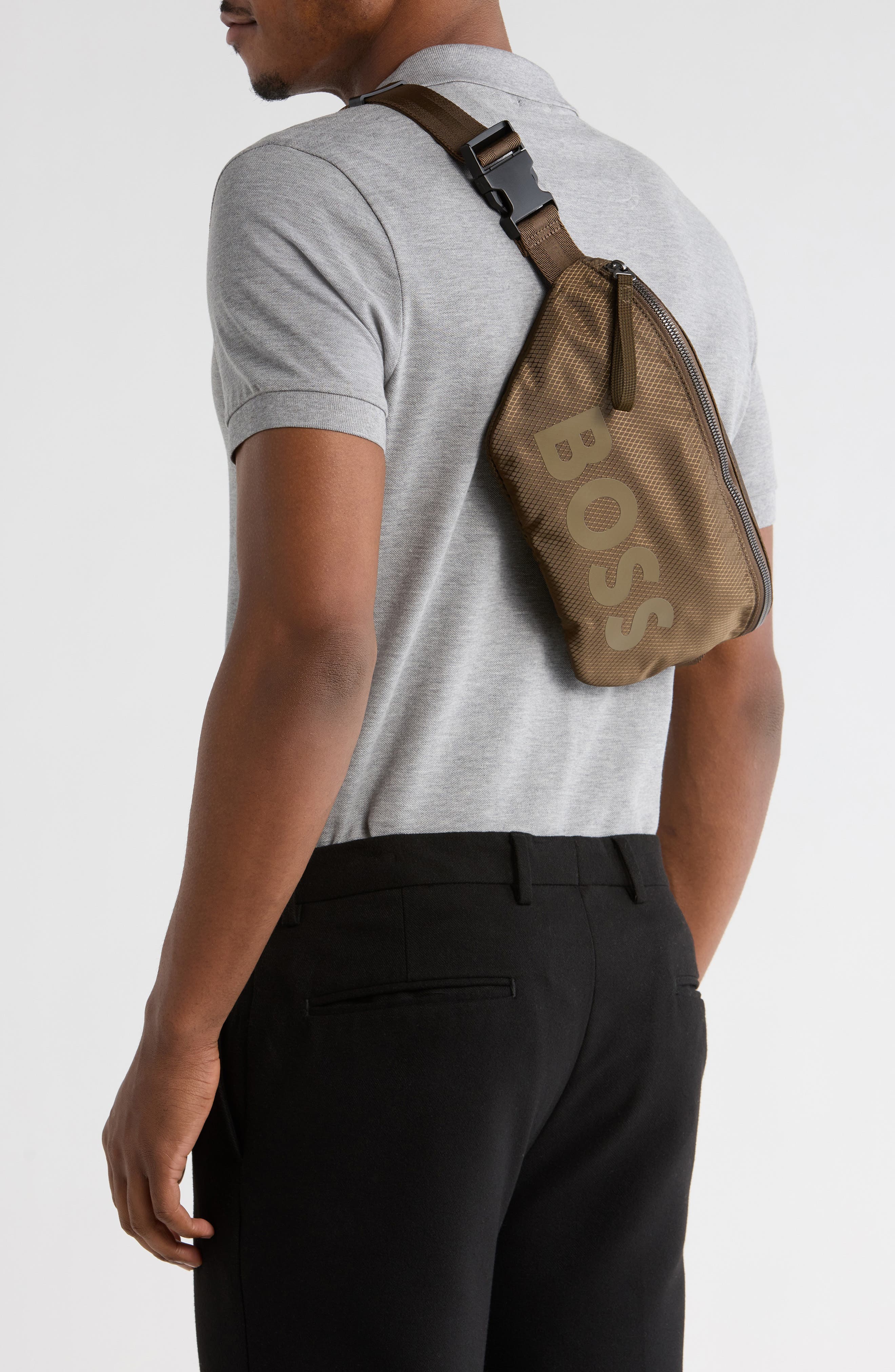 Pixel Recycled Belt Bag, Alternate, color, OPEN GREEN