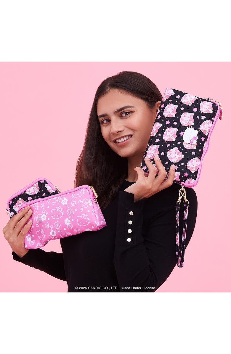 JuJuBe Be Set Zip Top Case, Alternate, color, Cherry Blossoms