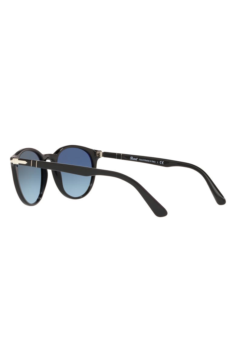 Persol Phantos 52mm Gradient Round Sunglasses, Alternate, color, Black
