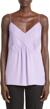 Lafayette 148 New York Boheme Embroidered Silk Camisole