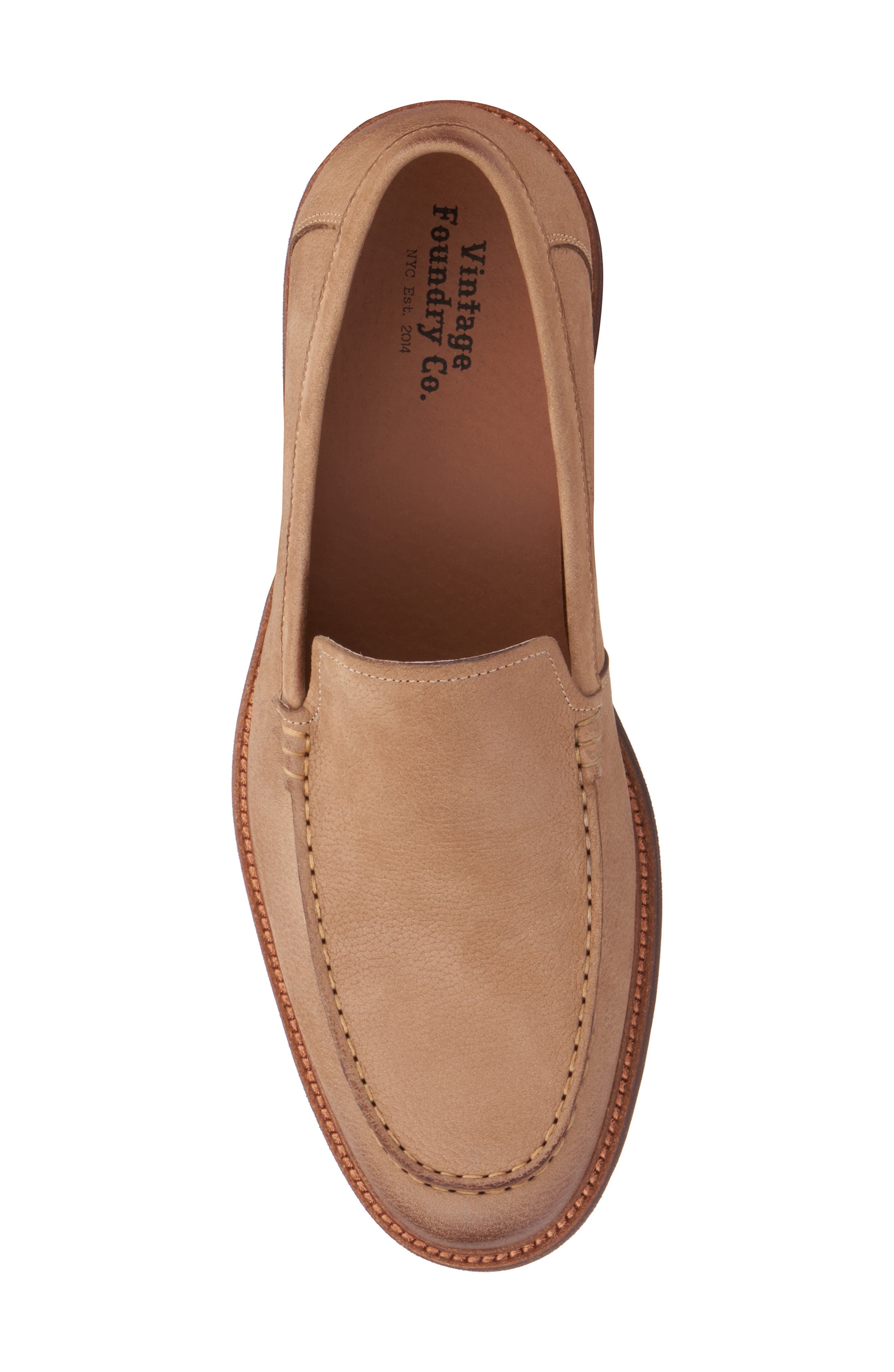 Xander Moc Toe Loafer, Alternate, color, TAUPE