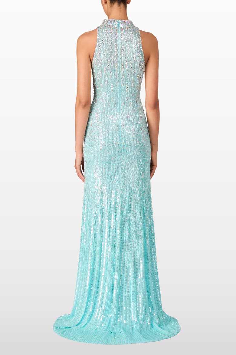 Benue Sequin-Embellished Maxi Dress, Alternate, color, Cardin Blue