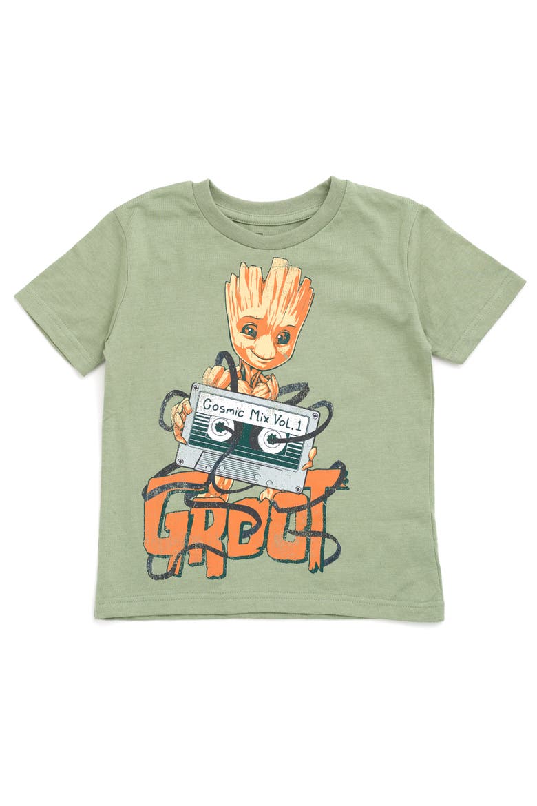 Guardians of the Galaxy 2-Piece T-Shirt Set, Alternate, color, Groot Rocket Green
