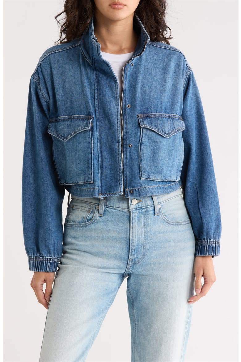 Denim Utility Jacket, Main, color, THE DREAMING FIELDS