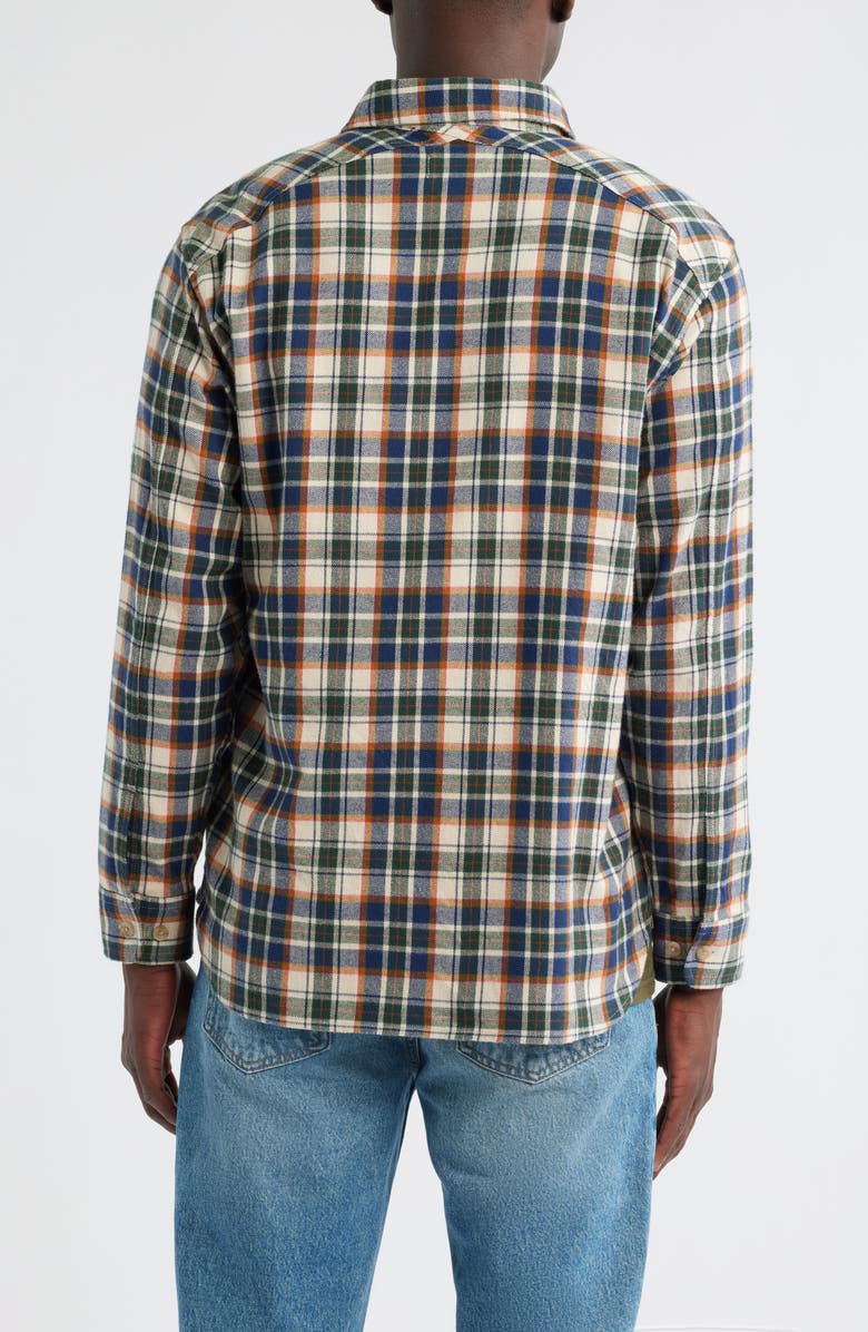 Pendleton Fremont Plaid Flannel Button-Up Shirt, Alternate, color, Tan Multi Plaid