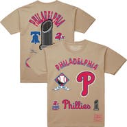 Mitchell & Ness Men's Mitchell & Ness  Cream Philadelphia Phillies Legacy Defined T-Shirt