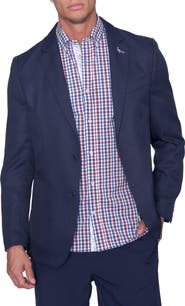 TailorByrd Classic Textured Blue Blazer