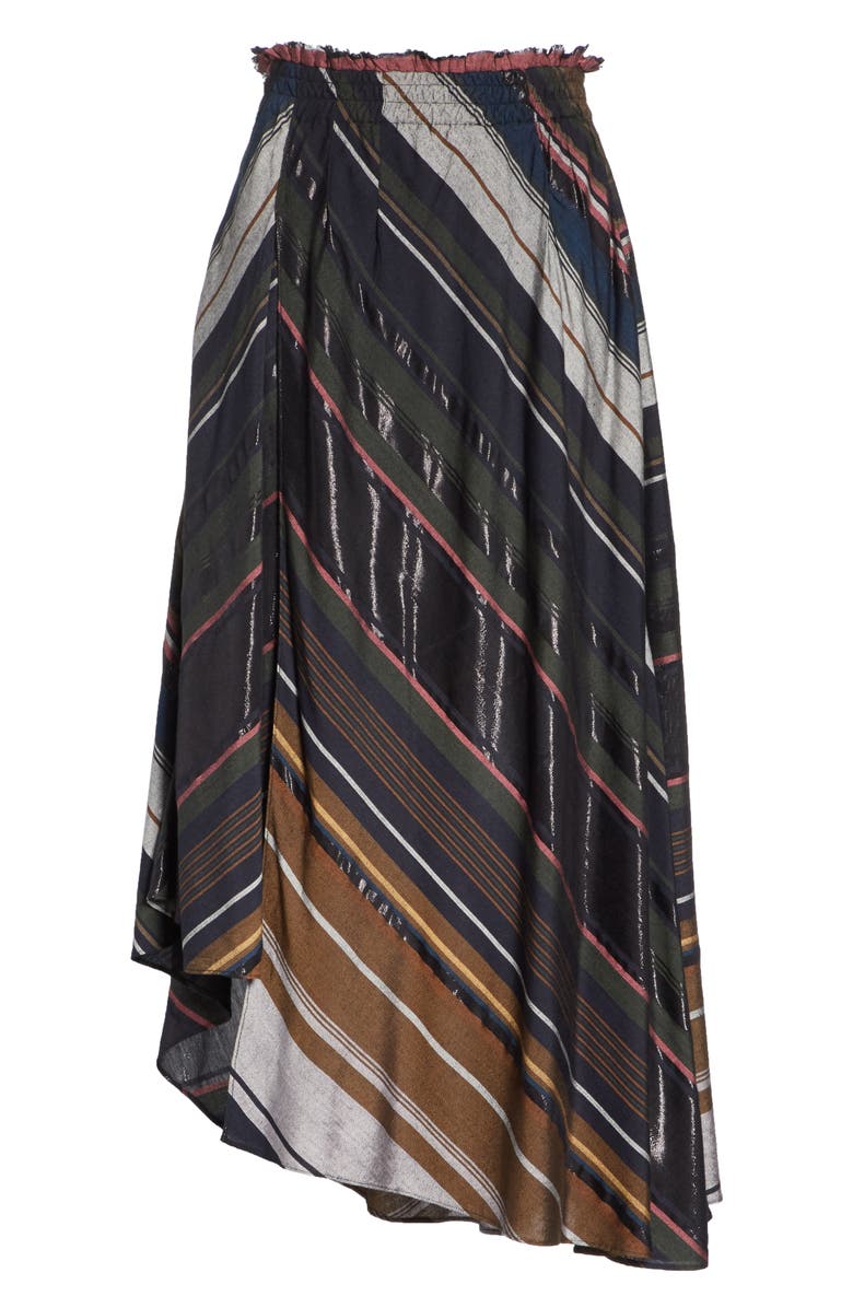 Apiece Apart Turkanna Stripe Midi Skirt, Alternate, color, 