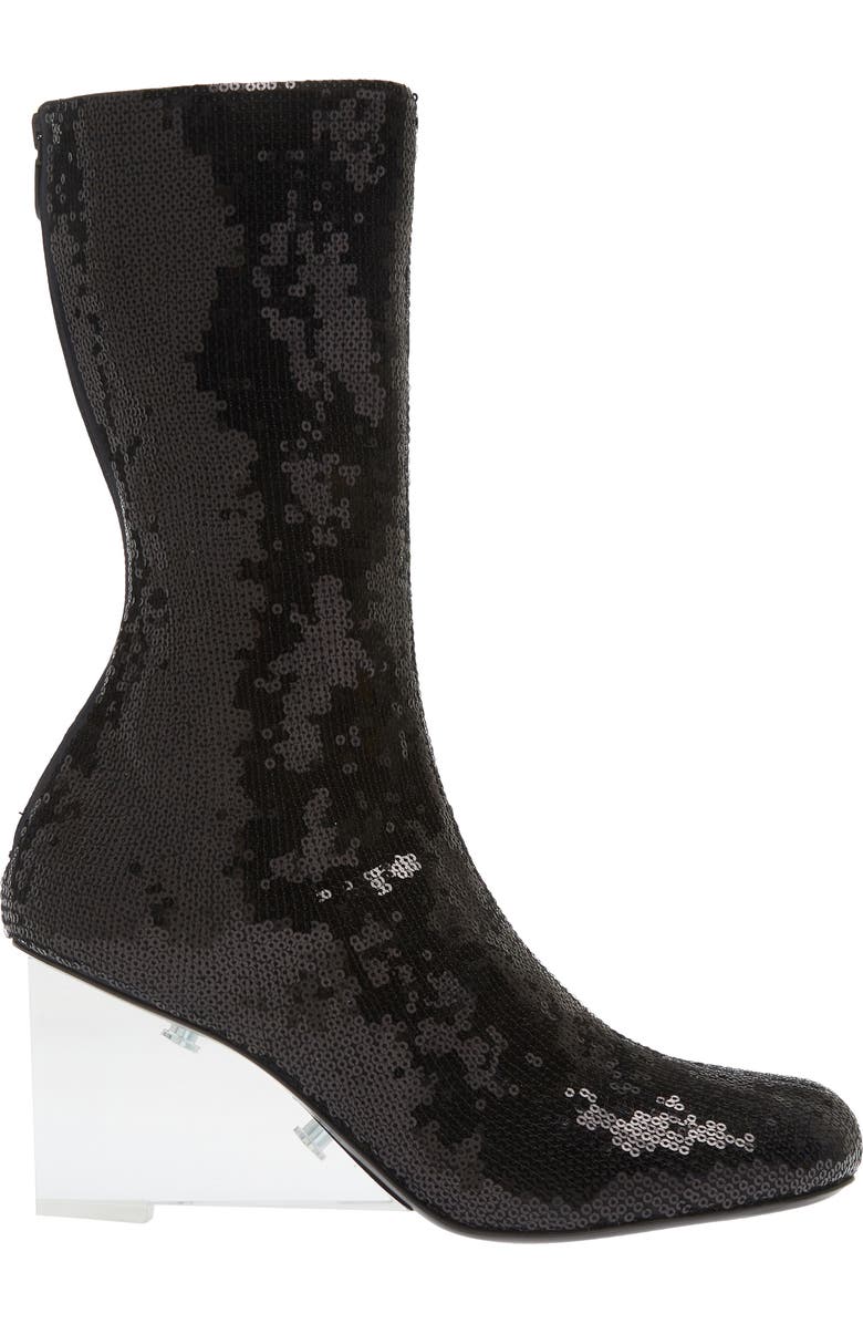McQueen Shard Wedge Sock Boot, Alternate, color,