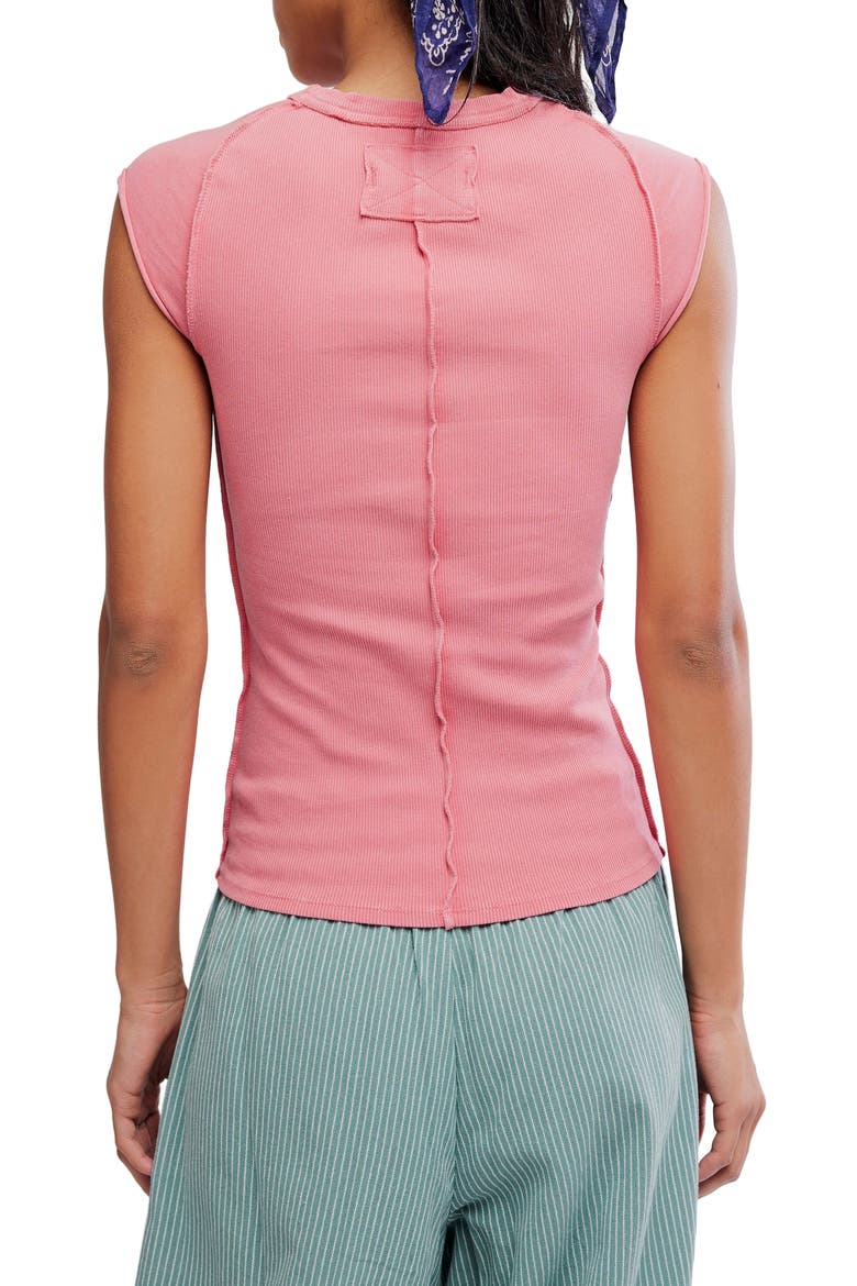 Ever Had Cap Sleeve Cotton T-Shirt, Alternate, color, STRAWBERRY RHUBARB