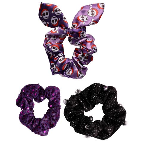 The Nightmare Before Christmas Hair Scrunchies 3-Piece Set Official License