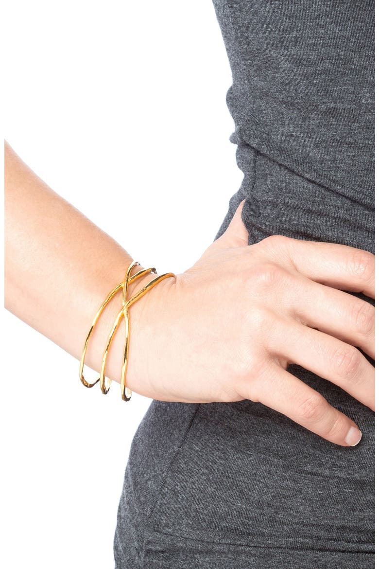 'Isla' Cuff, Alternate, color, GOLD