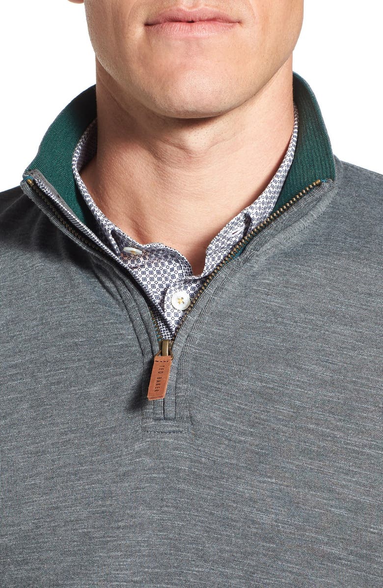 Ted Baker London 'Mandra' Quarter Zip Pullover, Alternate, color, 