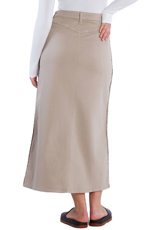 WASH LAB DENIM WASH LAB DENIM BRAIDED DENIM MAXI SKIRT