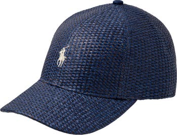 Polo Ralph Lauren Embroidered Logo Straw Baseball Cap | Nordstrom