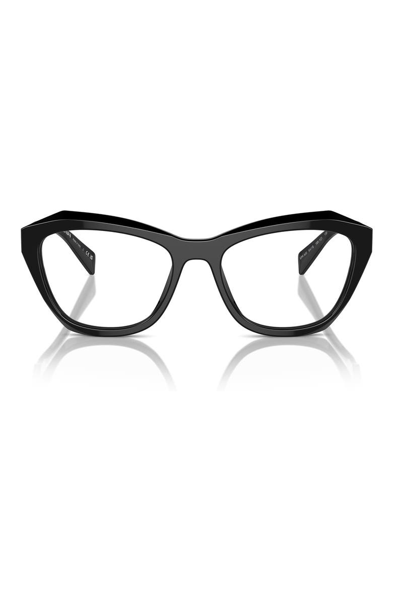 54mm Butterfly Optical Glasses, Main, color, BLACK