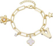 Adornia Initial Charm Bracelet