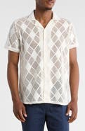 T.R. PREMIUM Modern Fit Textured Camp Shirt