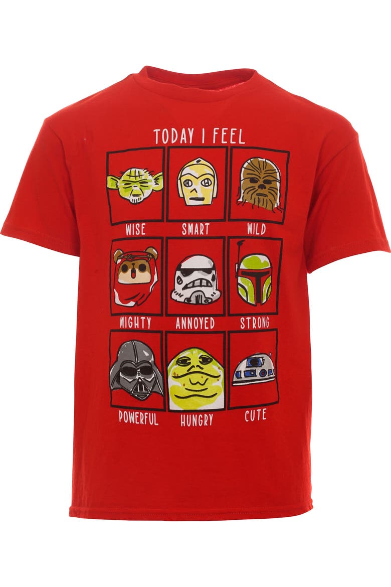 3-pack Short Sleeve T-shirts, Alternate, color, Grey Black Red