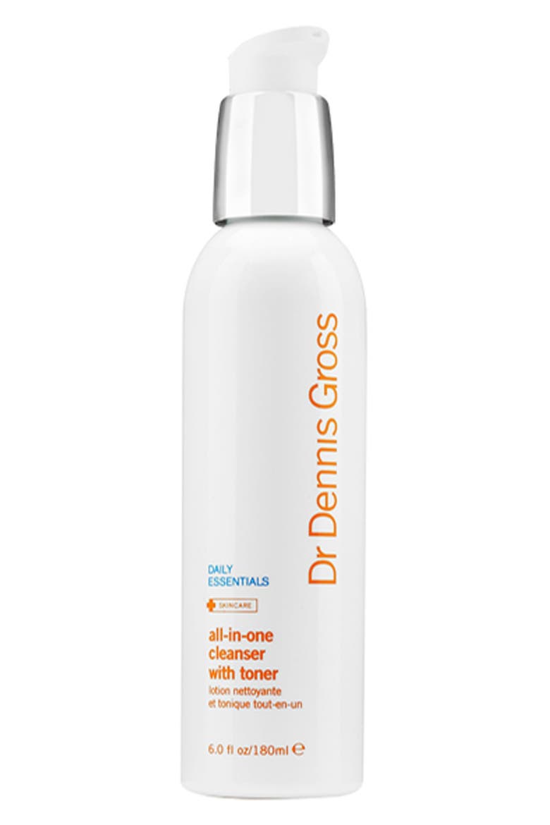 All-in-One Facial Cleanser with Toner, Main, color, NO COLOR