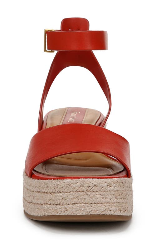 Franco Sarto Tiffany Platform Wedge Sandal In Red