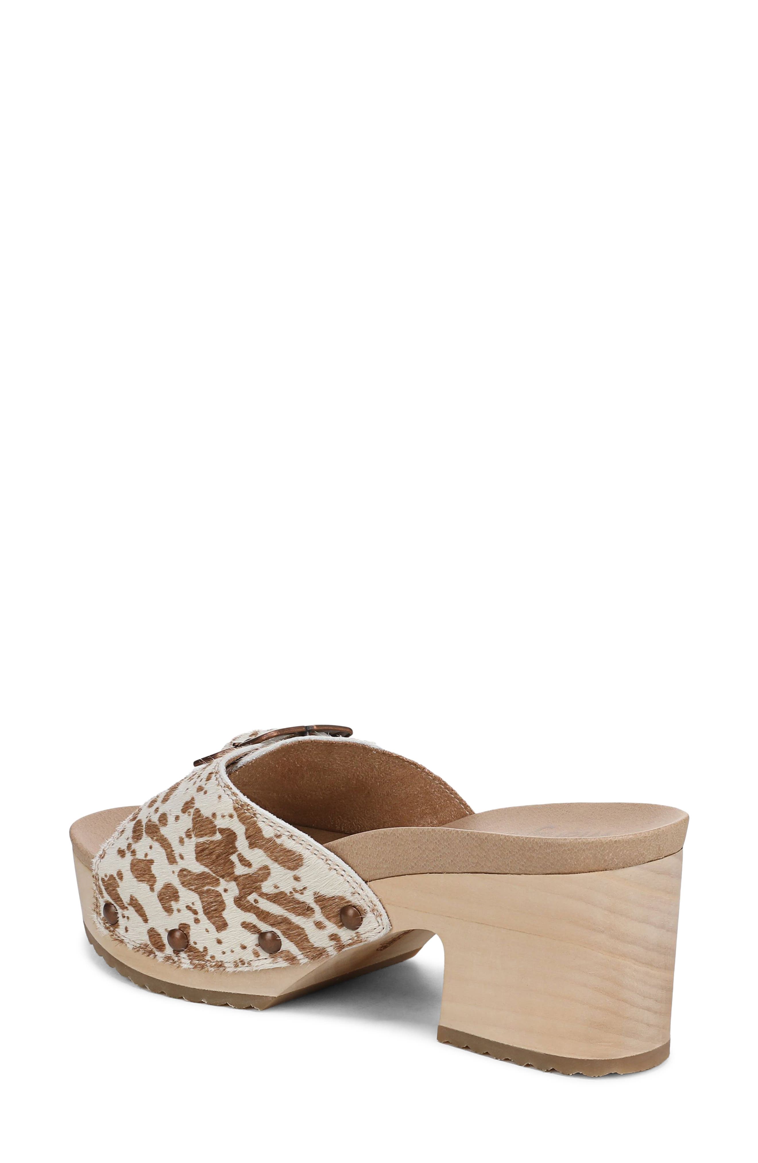 Dr. Scholl's Original Rodeo Platform Slide Sandal, Alternate, color, Tan Calf Hair